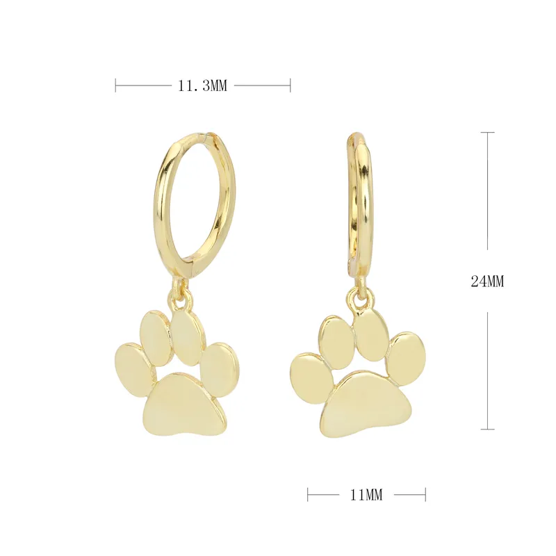 Paw Drop Earrings