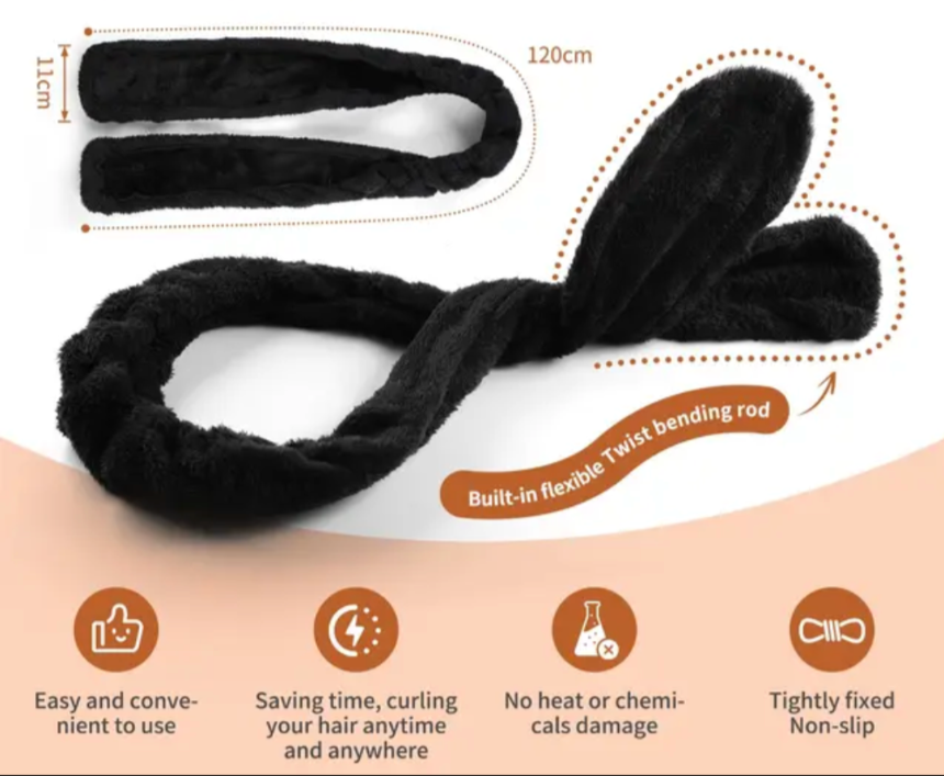 Microfibre Heatless Curler