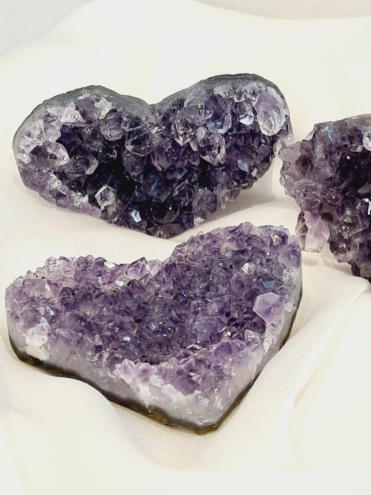 Heart Shaped Amethyst Geode Cluster
