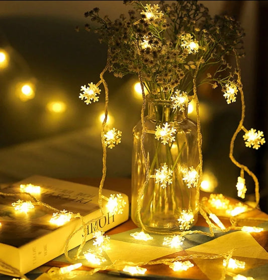 Snowflake LED String Light Garland